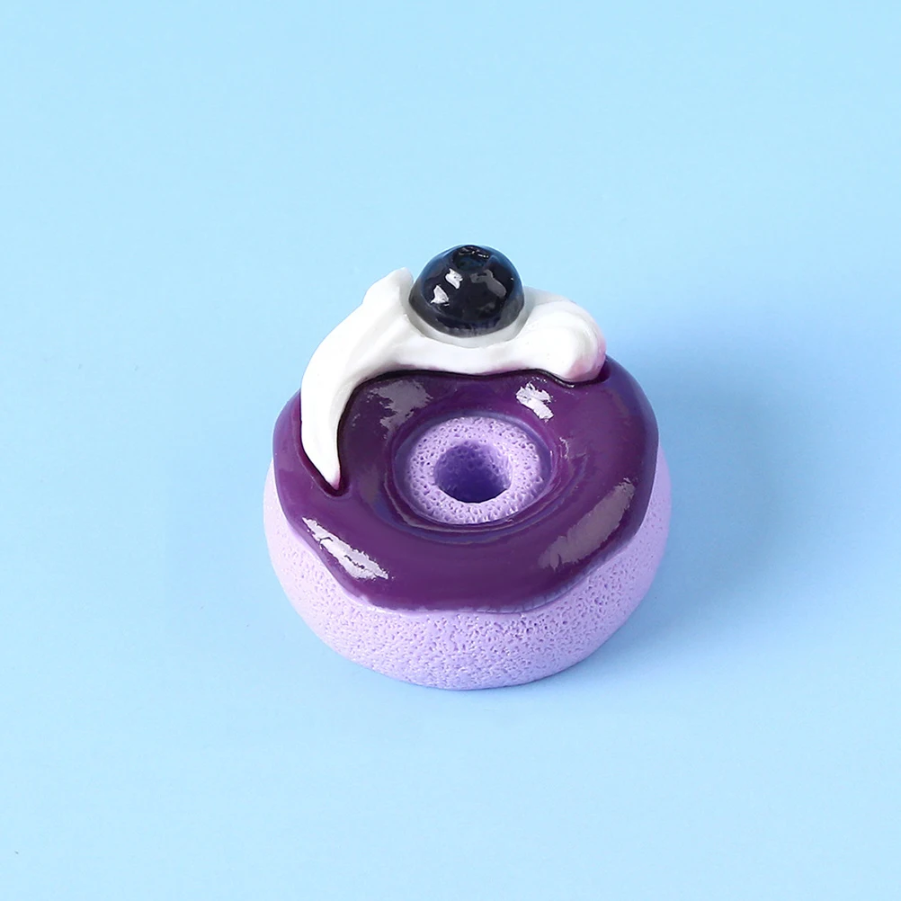 

8pcs Realistic Mini Donut Charms Resin Craft Ornaments Lifelike Diy Accessories Party Decoration Phone Covers Home Office