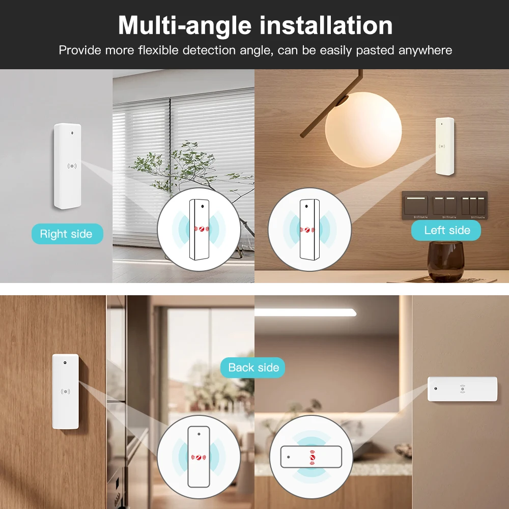 ZigBee Human Presence Sensor Tuya Smart Life MmWave Radar Detection Micro Motion Sensor for Smart Home Automation & Alarm System