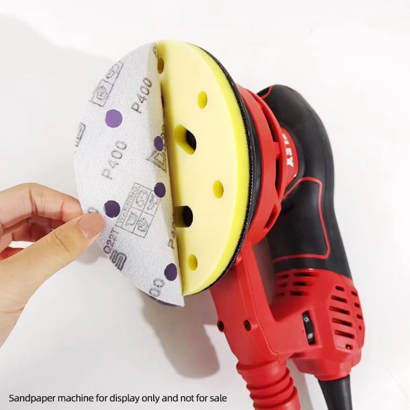 Cuscino in spugna con testa a secco pneumatica spessa Cuscino per mulino a secco Cuscinetto di protezione del vassoio per levigatrice autoadesiva da 6 "