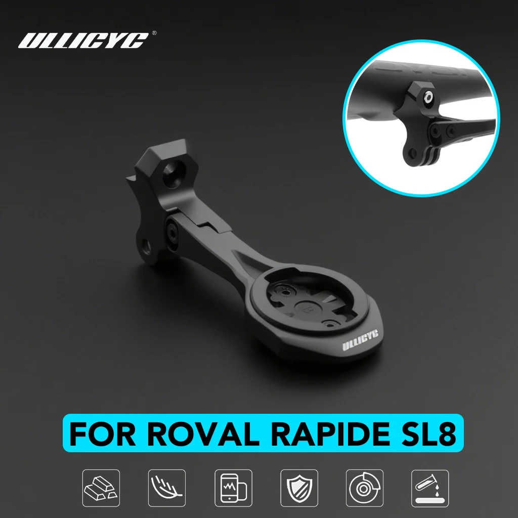 ULLICYC For TARMAC SL8 Rapide Integrated Handlebar Computer Mount Compatible With Gopro/GPS/Garmin/Bryton/Wahoo Aluminum Alloy