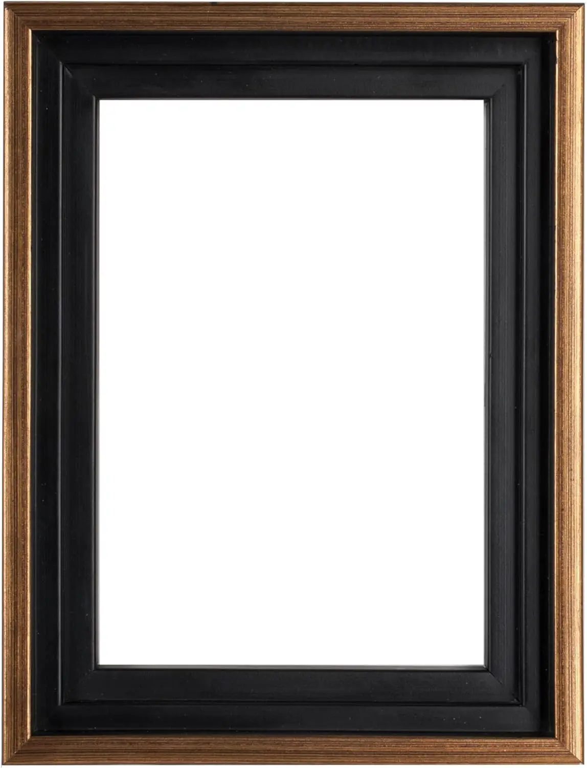 

Floater Frame for 3/4" Deep Canvases, 16x20 Antique Gold, Wood Composite Floating Illusion Frame with Hanging Hardware