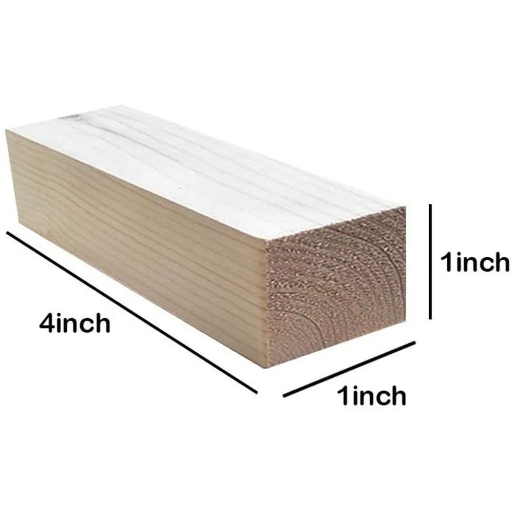 6 pezzi di blocchi di intaglio in tiglio per principianti in legno che intagliano Kit Hobby intaglio fai da te in legno