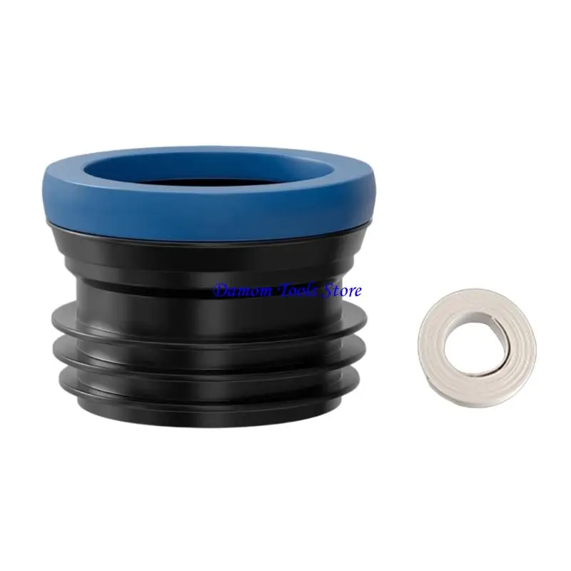 57BE Corrosion Resistant Toilet Flange Adapter with Universal & Kid Safe Corrosion Resistant Toilet Seal for Household