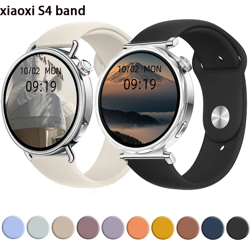 20-22mm WatchBand For Xiaomi Watch S4 S3 S2 S1-pro-active  Silicone Wristband Bracelet For xiaomi watch color-2 Band Accessories