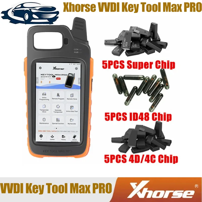 Xhorse VVDI Key Tool Max PRO Combines Key Tool Max and Mini OBD Tool Functions Adds Voltage and Leakage Current