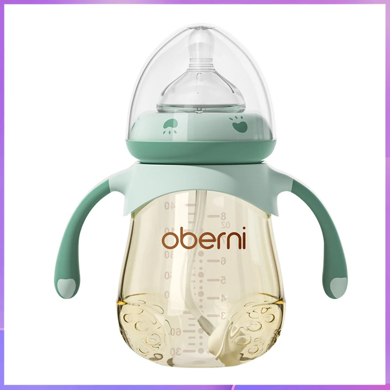 Newborn Baby Bottle/240ML 300ML Large Capacity PPSU Bottle/Baby Milk Bottle/Wide Mouth Bottle/BPA Free/Suitable for 6 Months+