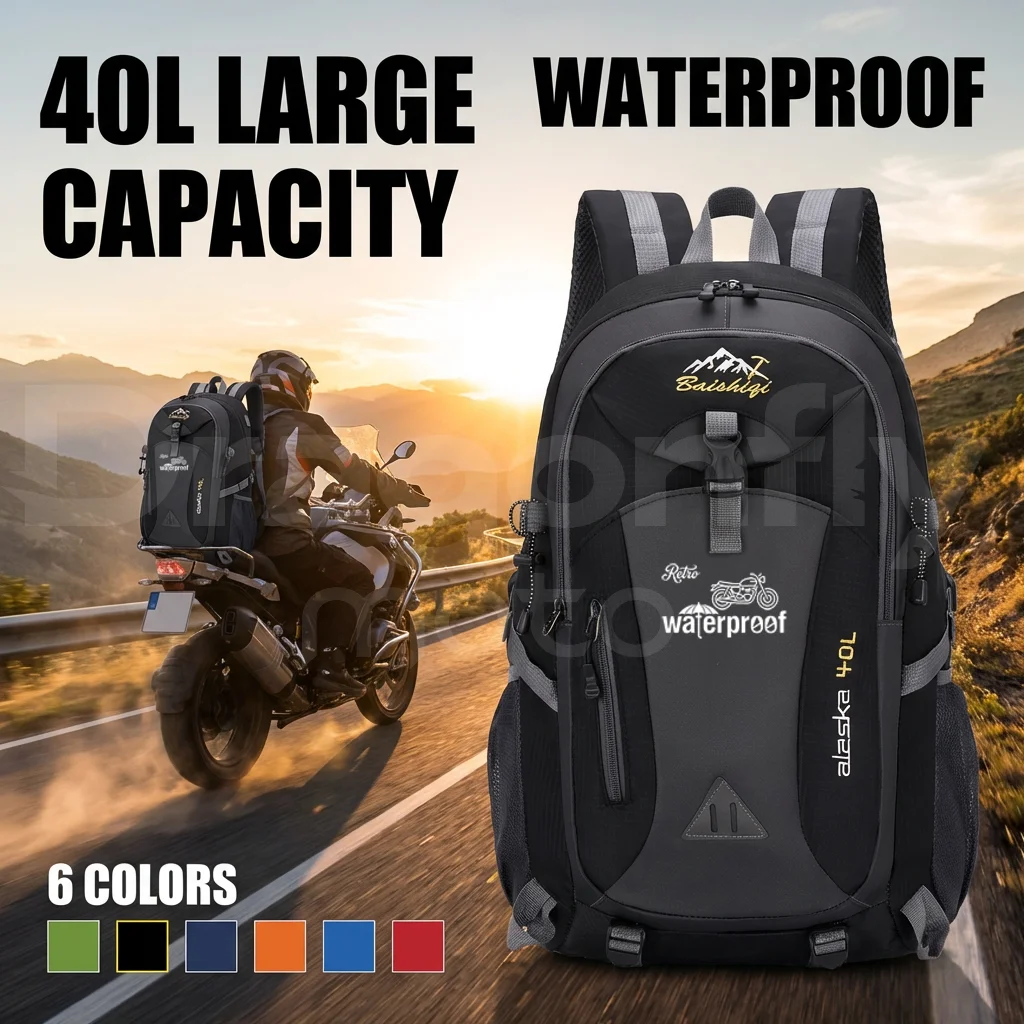 

For HONDA CB1000R CB 1000R 2009-2014 2015 2016 Motorcycle 40L outdoor hiking bag sports bag leisure travel backpack large