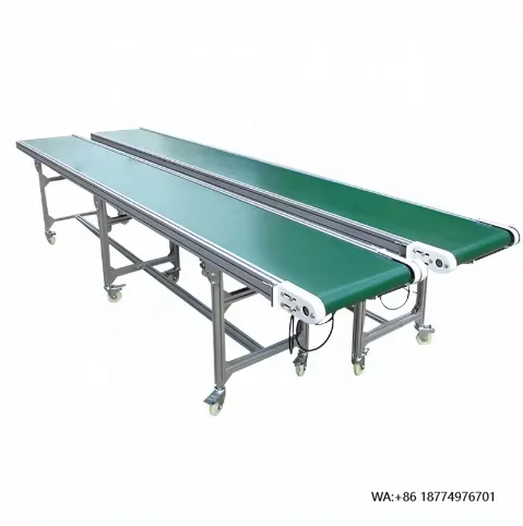 

Эффективная промышленная плоская ленточная конвейерная система из ПВХ, заводской производитель, индивидуальный заказ