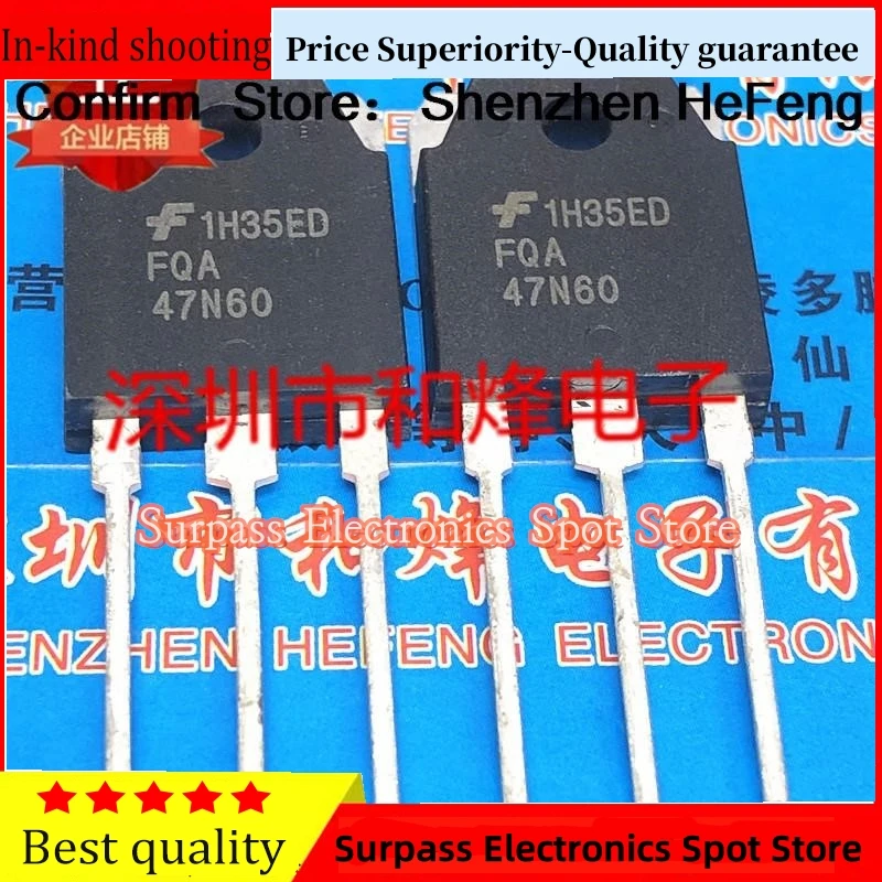 5PCS-10PCS FQA47N60  TO-3P 600V 47A     Original Best Quality   In StockQuick Delivery Fast Shipping