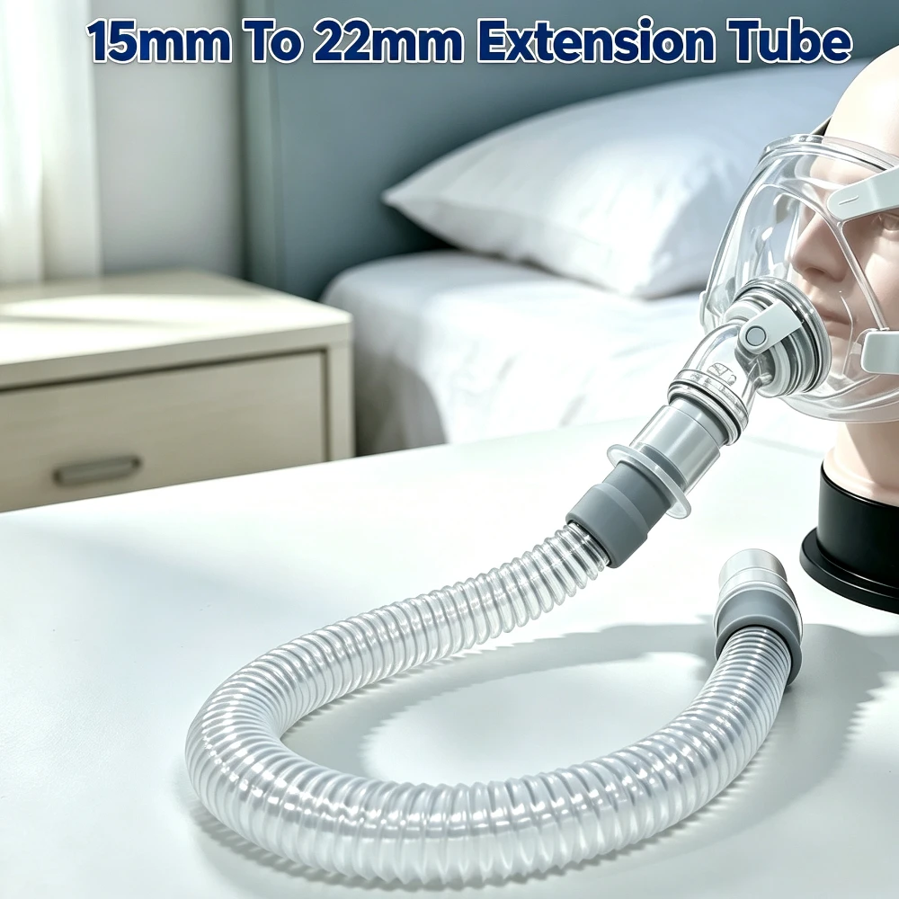 15mm To 22mm CPAP Extension Tube CPAP Hose Adapter Converter Connector Sleep Apnea Replacement Breathing Pipe Accessory
