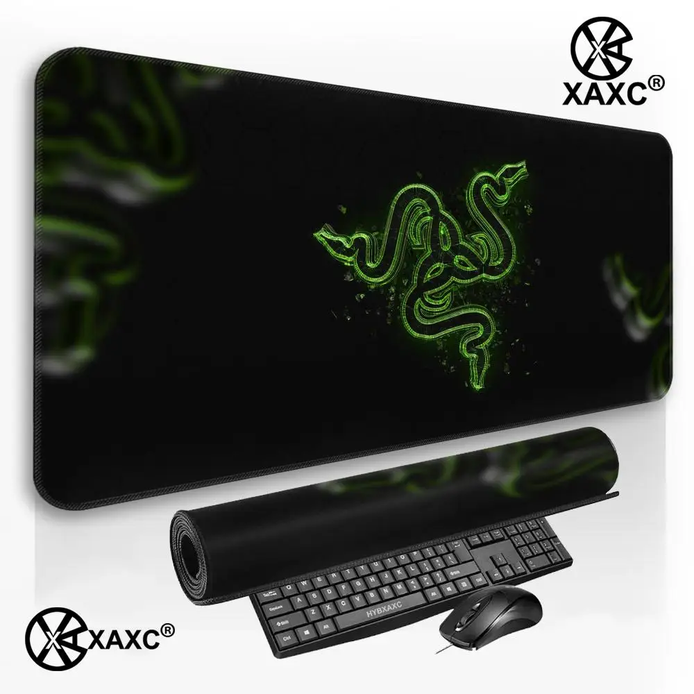 XXL R-Razer Snake Mouse Pad Large Keyboard Mouse Desk Pad Non-slip Rubber Gaming Mouse Pad Laptop Mouse Carpet HYBXXC view 4