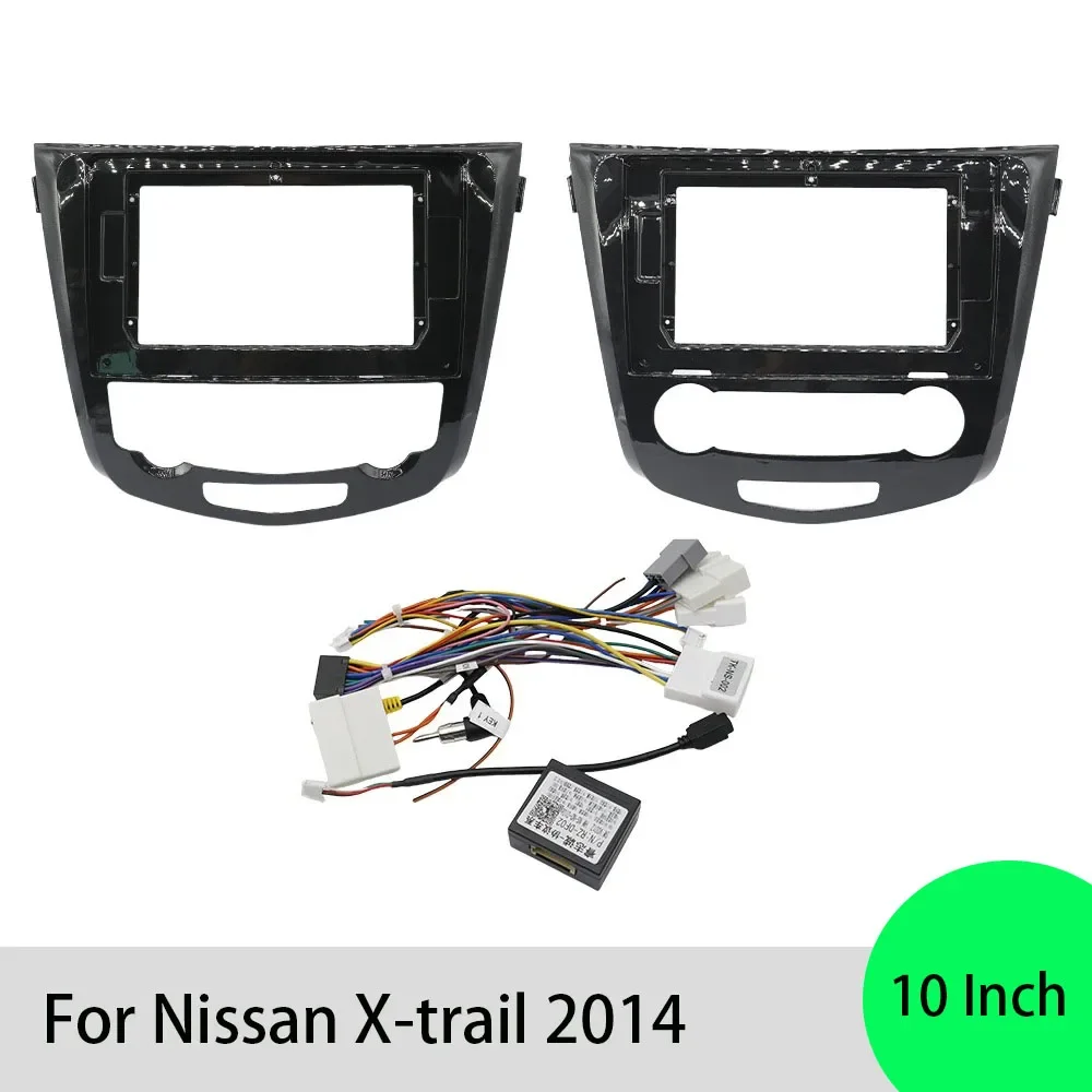 For Nissan X-trail 2014 10 Inch Car Navigation Frame Auto Parts Android Dvd Radio Fascia Instrument Trim Panel