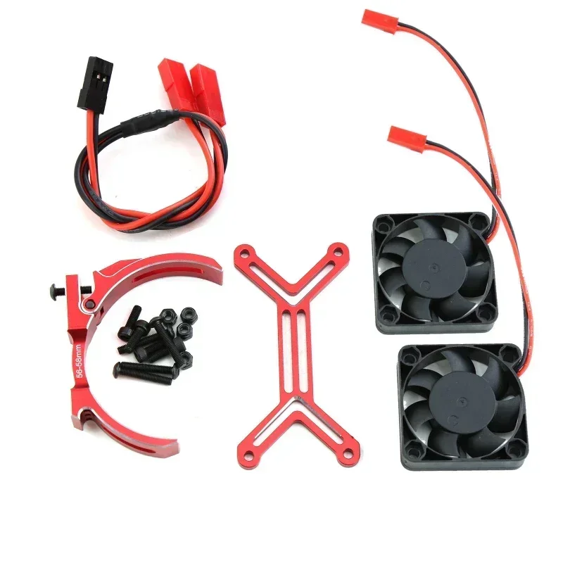 5687 56113 Motor Heat Sink Dual Cooling Fan Heatsink 56-58Mm for 1/5 TRAXXAS XMAXX XRT Arrma Kraton Upgrade PartsRC Car - view 5
