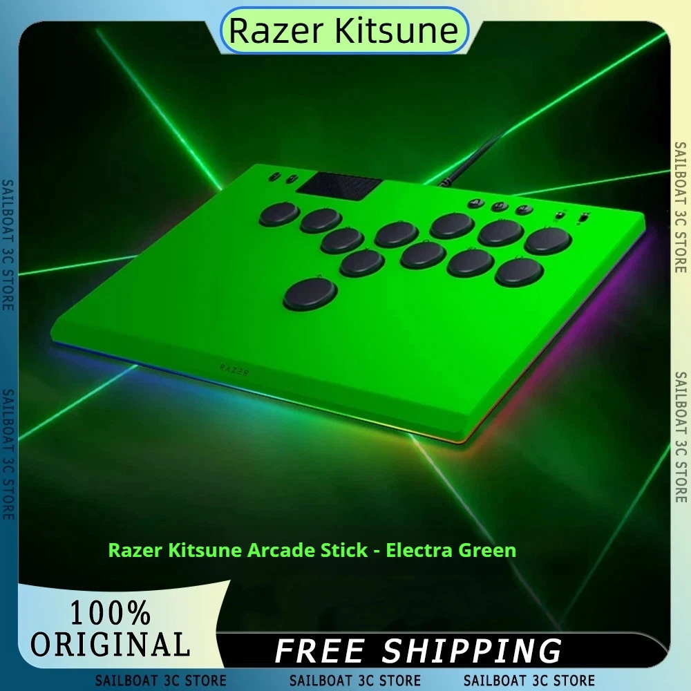 In Stock Razer Kitsune E-Sports Gaming Keyboard Gaming Controller for PS5 Windows PC Arcade Game Joystick-less Controller RGB