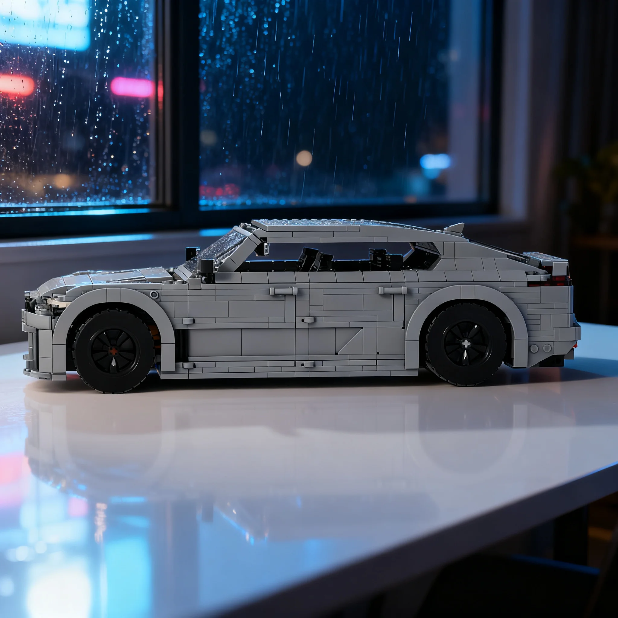 1525pcs MOC Kia Stinger Icons Model Building Blocks Christmas Gift Construction Toys DIY Assemble Birthday Craft Collection