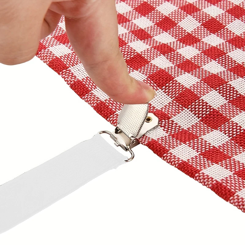 4 قطعة RV غطاء سرير قابل للتعديل بطانية حامل غطاء سرير من البلاستيك الأبيض كليب للمنزل متنقل قافلة شاحنة التخييم RV اكسسوارات