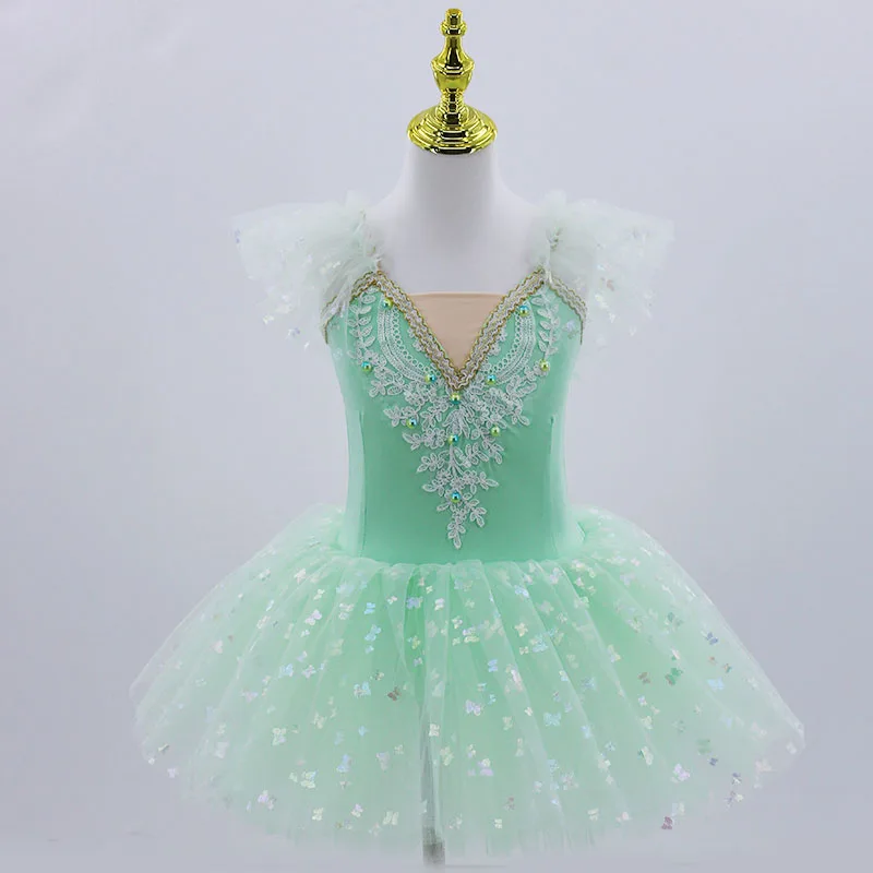 Tutú de Ballet profesional para niñas, vestido de fiesta de bailarina con plataforma blanca, disfraz de baile para adultos y niños, novedad