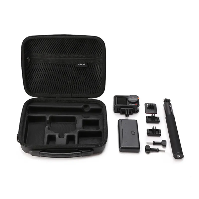 Portable Case Waterproof Bag Charger Battery Base Selfie Stick Storage Box For DJI Action 5 PRO 4 3 Handbag Camera Accessories