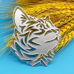 CustomCat Head Shape Metal Cutting Die DIY for Scrapbooking Decoration Crafts