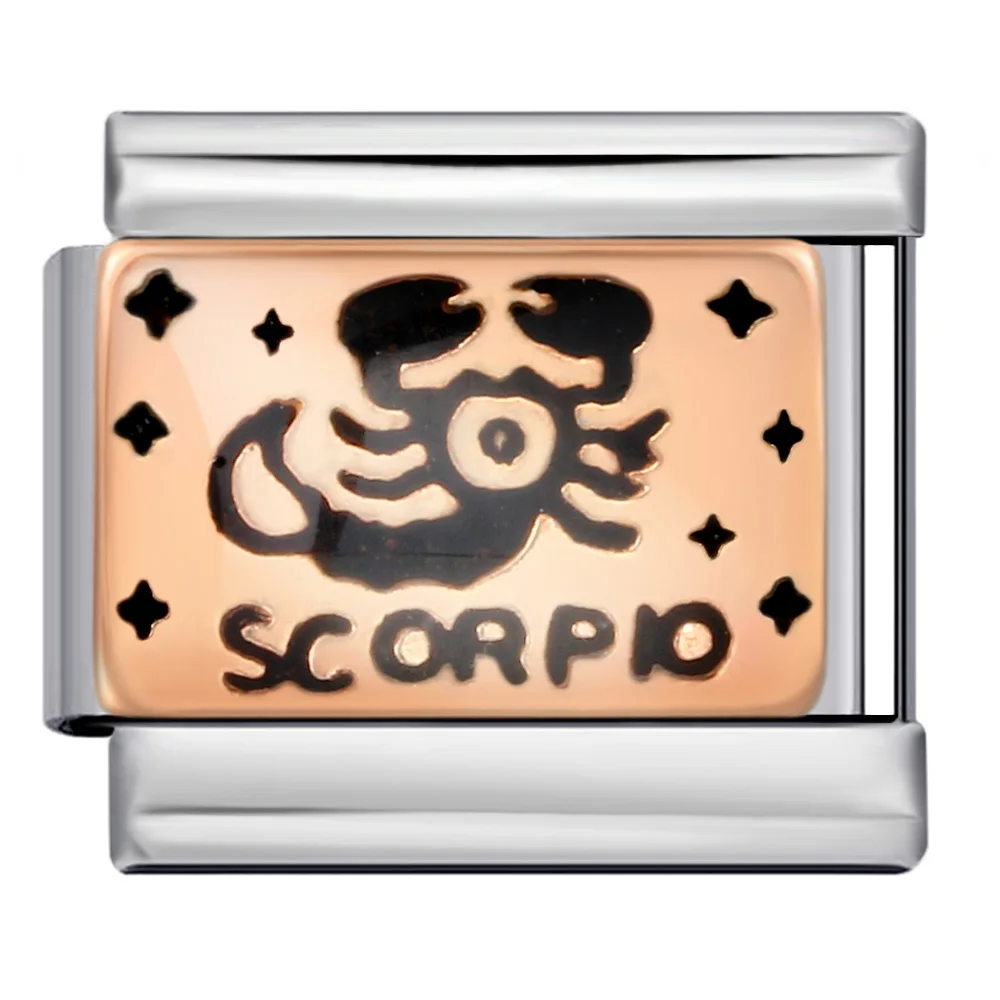 GEMOSA 2025 جديد النساء الرجال فريد 12 كوكبة الإيطالية دلايات الروابط صالح 9 مللي متر سوار الفولاذ المقاوم للصدأ DIY بها بنفسك صنع المجوهرات #3