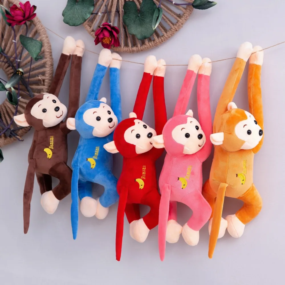 Animal Monkey Long-Armed Monkey Doll Long-armed Plush Hanging Monkey Plush Toy 45/55/65cm Cute Long Arm Tail Monkey Doll