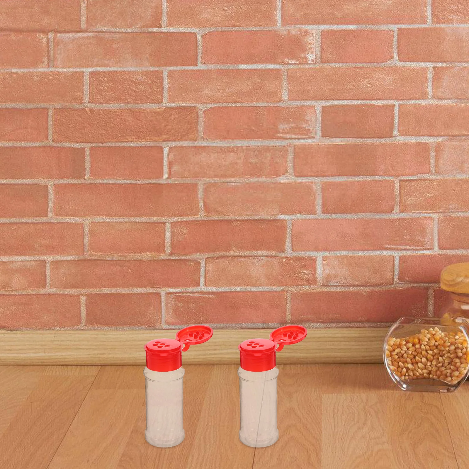 

12pcs Seasoning Bottles 100Ml Transparent Spice Storage Bottle Black Cap Condiment Containers Multipurpose Spice Jar Household