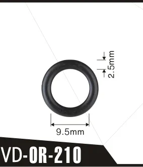 50pcs Fuel Injector FKM O'Rings ORings O Rings O-Rings Top Quality Fuel Injector Repair Service Kits OR-210