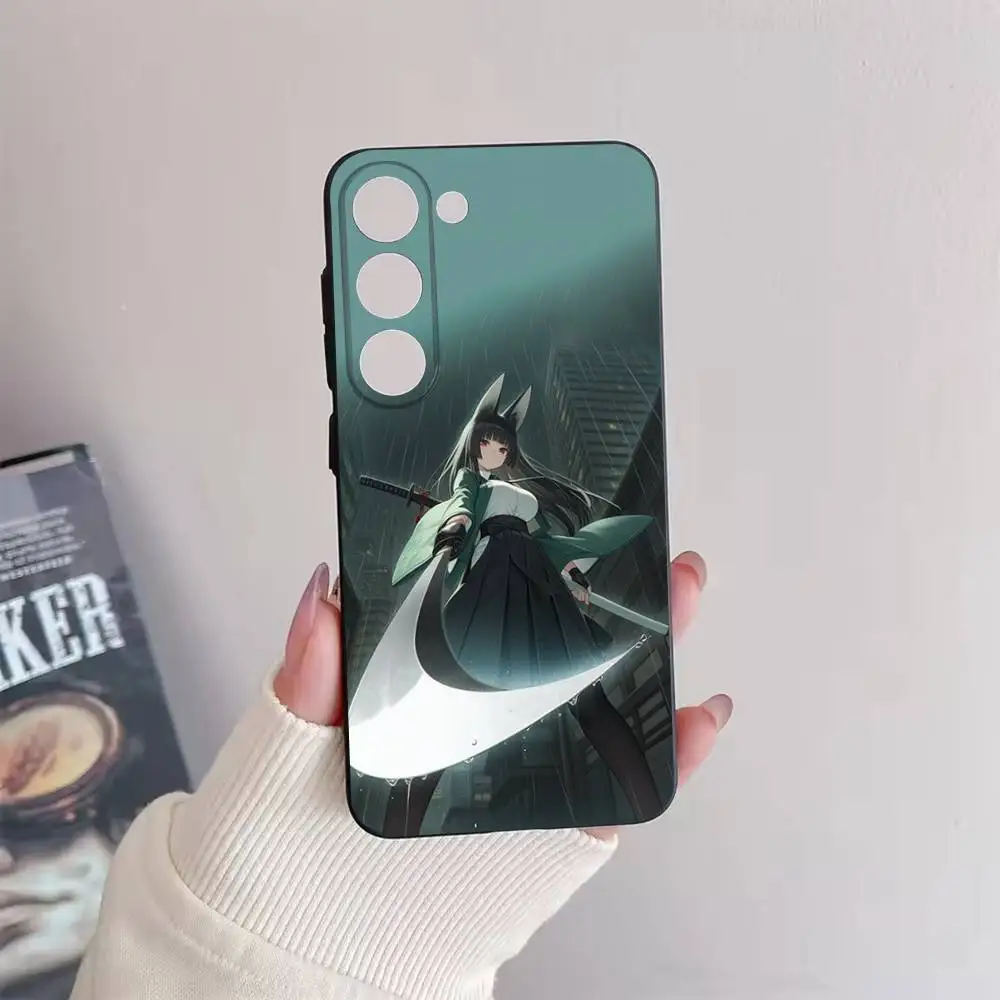 حافظة هاتف H-Hoshimi M-Miyabi ZZZ لهاتف سامسونج جالاكسي A73,72,51,53,52,71,22,5G,Note,J7,8,9 غطاء أسود ناعم