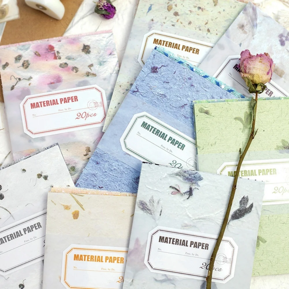 20 Sheets Printed Scrapbook Paper Decorate Paper Card Making DIY Material For Handmade Scrapbooking Bullet Journals 8.7x5.7inch