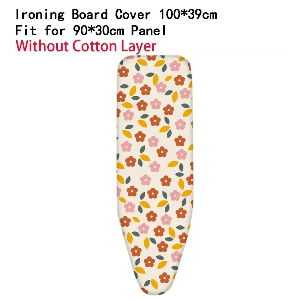 Padrão floral tábua de passar roupa capa elástica espessada tábua de passar roupa pano resistente ao calor resistente a manchas escudo térmico de engomar