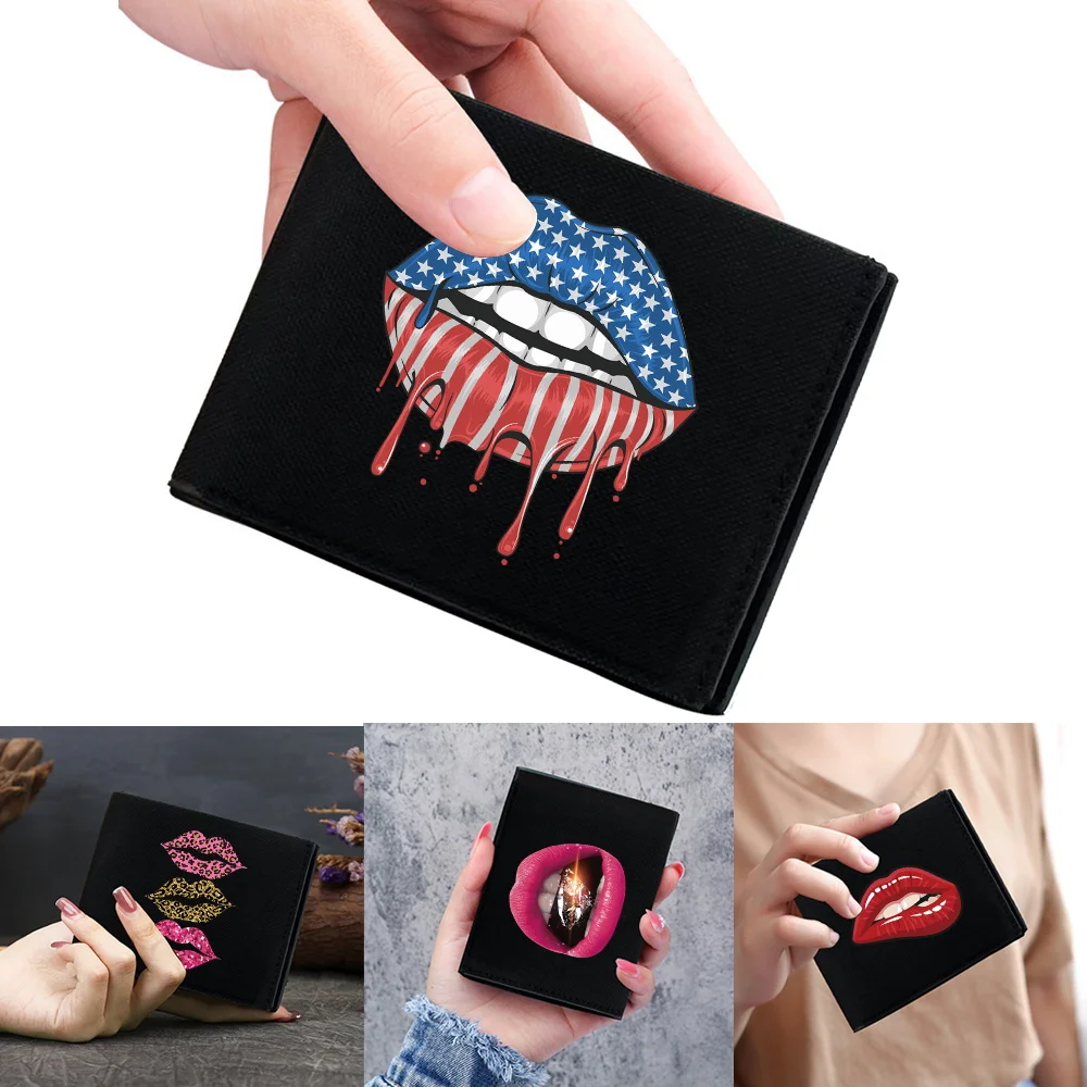 

Pocketbook 2025 New Fashion Coin Pouch Id Card Holder Foldable Money Clip Bank Card Storage Personalized Purse Mouth Series