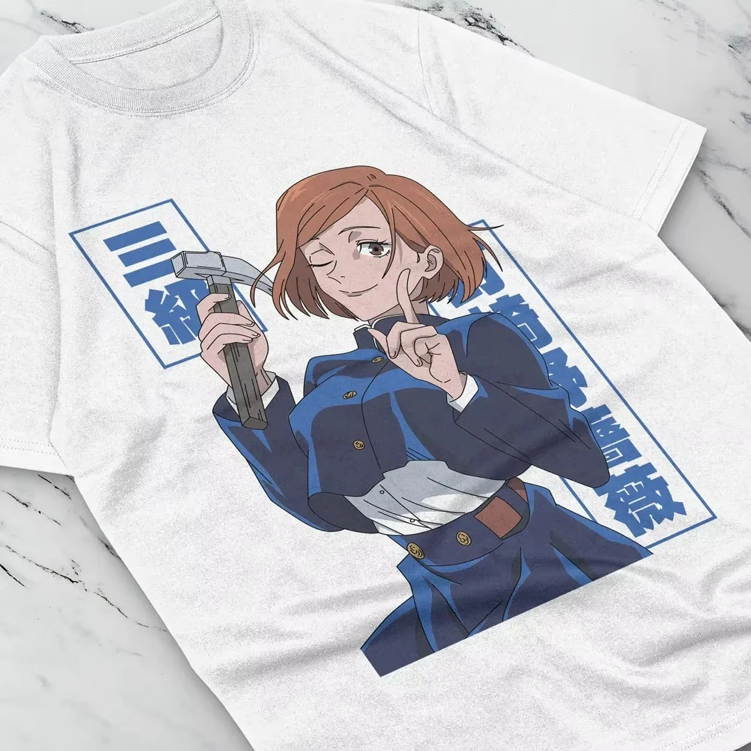 Anime Nobara Jujutsu Kaisen Satoru Gojo Bedrucktes T-Shirt Sommer Neu Herren- und Damen-T-Shirt Trendy Casual Y2K Kurzarm 2026 – Detail 7