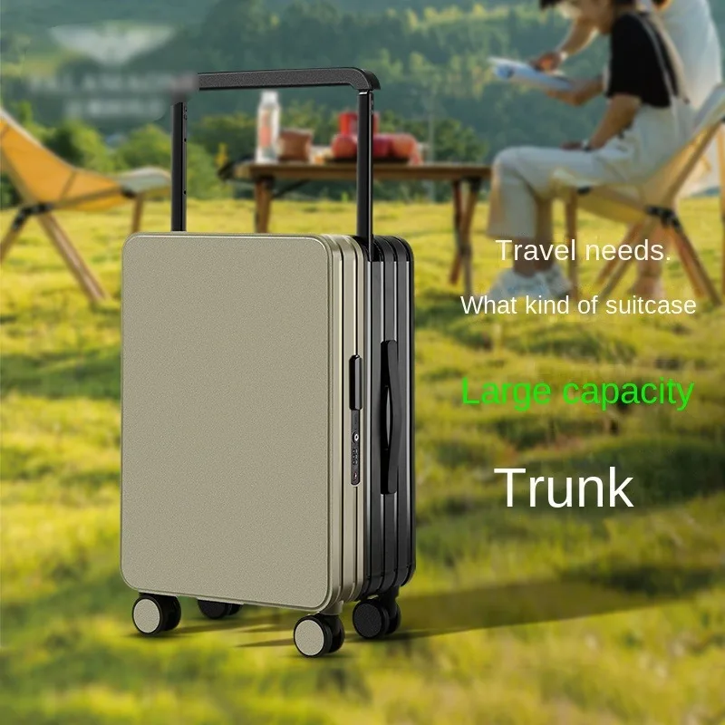 New Upgrade Suitcase Wide Handle Luggage Password Trolley Case Suitcase Trip Cabin 20