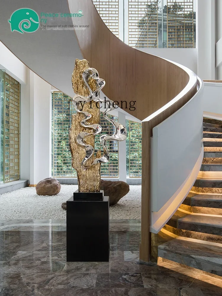 ZC Staircase Entrance Decoration Hotel Lobby Villa Soft Furnishings Floor Sculpture Large Abstract Crafts