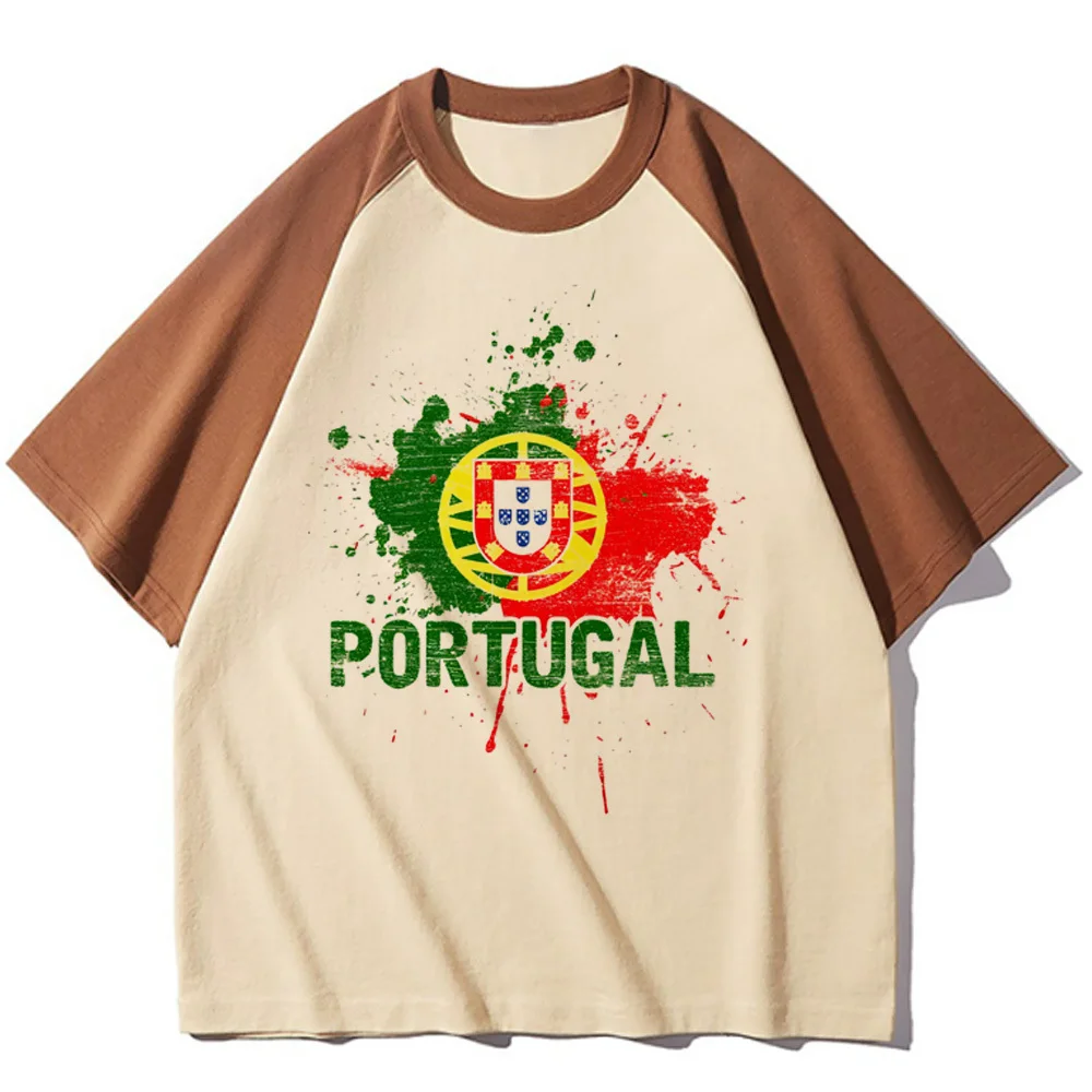 Portugal top women streetwear pattern crew neck top female funny streetwear clothes