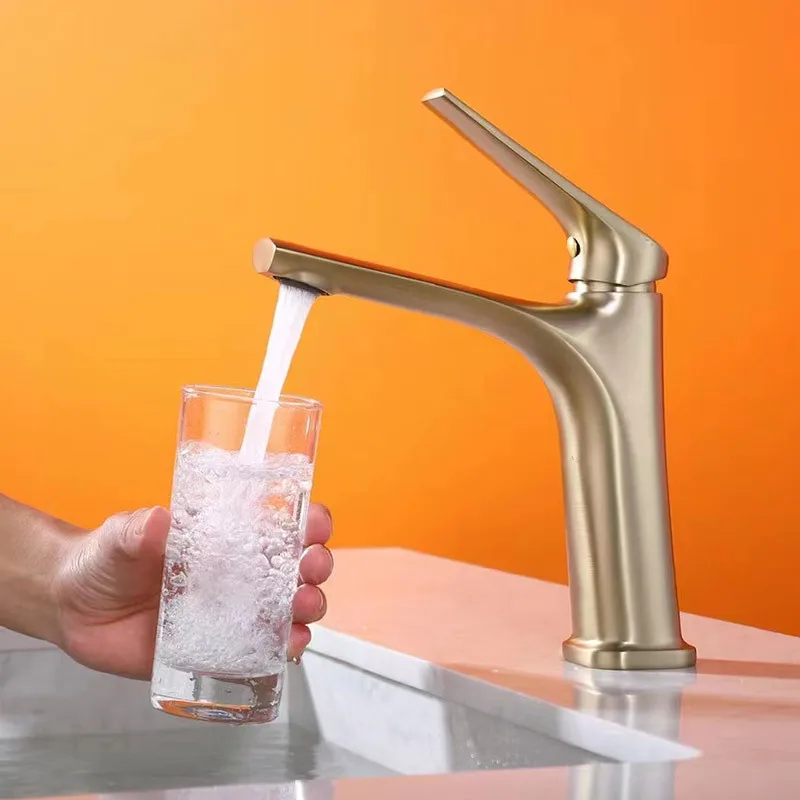 

Смеситель для горячей и холодной воды, бытовой, настольный, для раковины, с одним рычагом, для ванной комнаты