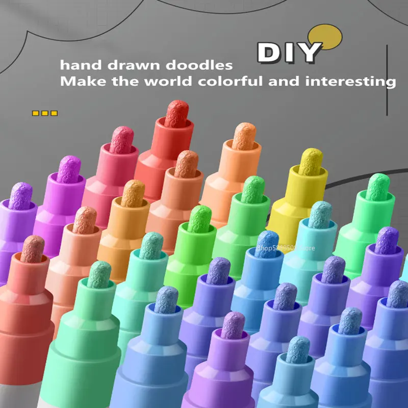 Acrylic Marker Pen Waterproof Does Not Fade DIY Graffiti Pen Children's Hand-painted Quick-drying Clothes Complementary Color