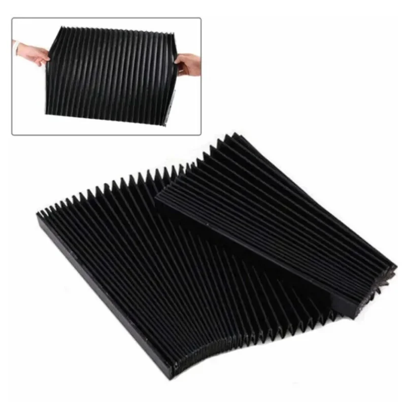 

CNC Milling Machine Flexible Guard Dust Cloth Protective Flat Accordion Bellows Dust Cover Tool 1.5 Meters*15mm