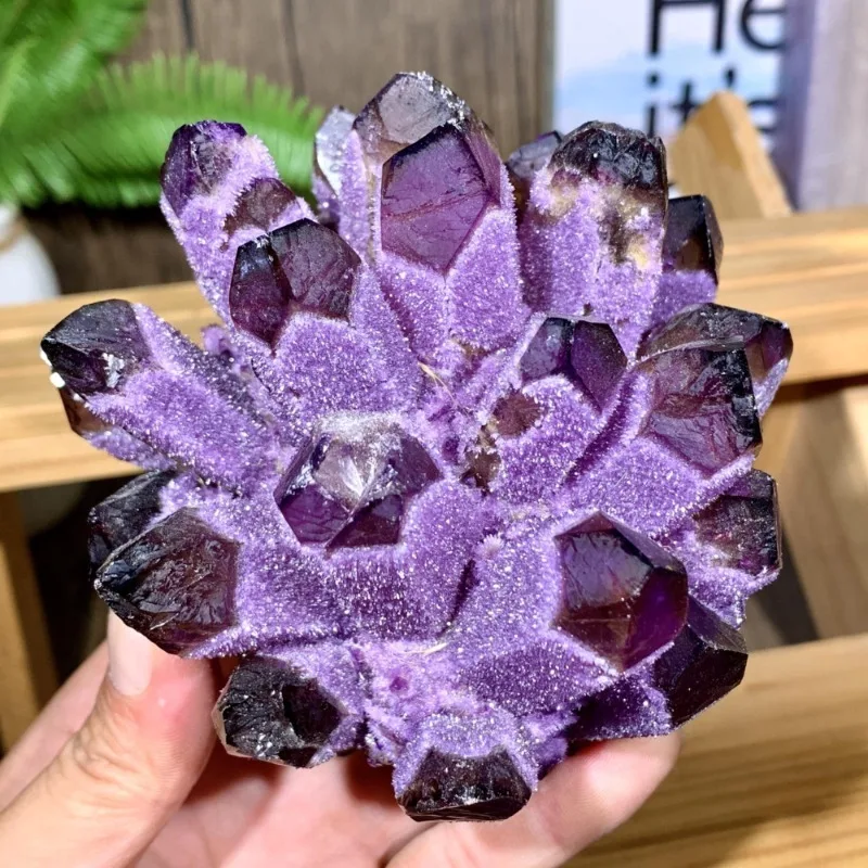 Unique Amethyst Cluster, Mineral Specimen for Home Decor, Collection of Crystals, Desk Decor, Ideal Gift for Holidays