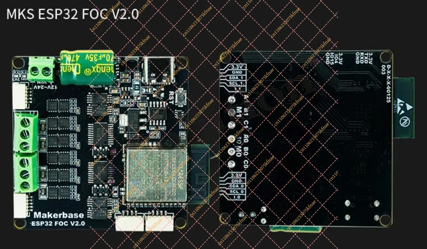 MKS ESP32 FOC V2.0 Dual Motor Controller - High Power SimpleFOC Shield for BLDC Brushless Servo