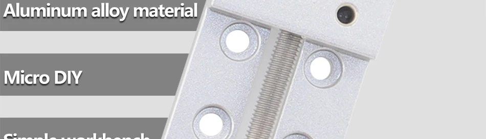 TMYLOKU Präzisions-Mini-Schraubstock-Graviermaschine, CNC-Bohrmaschine, kleiner Schweißtisch, komplett aus Aluminium, manuelle Tischklemme – Detail 3