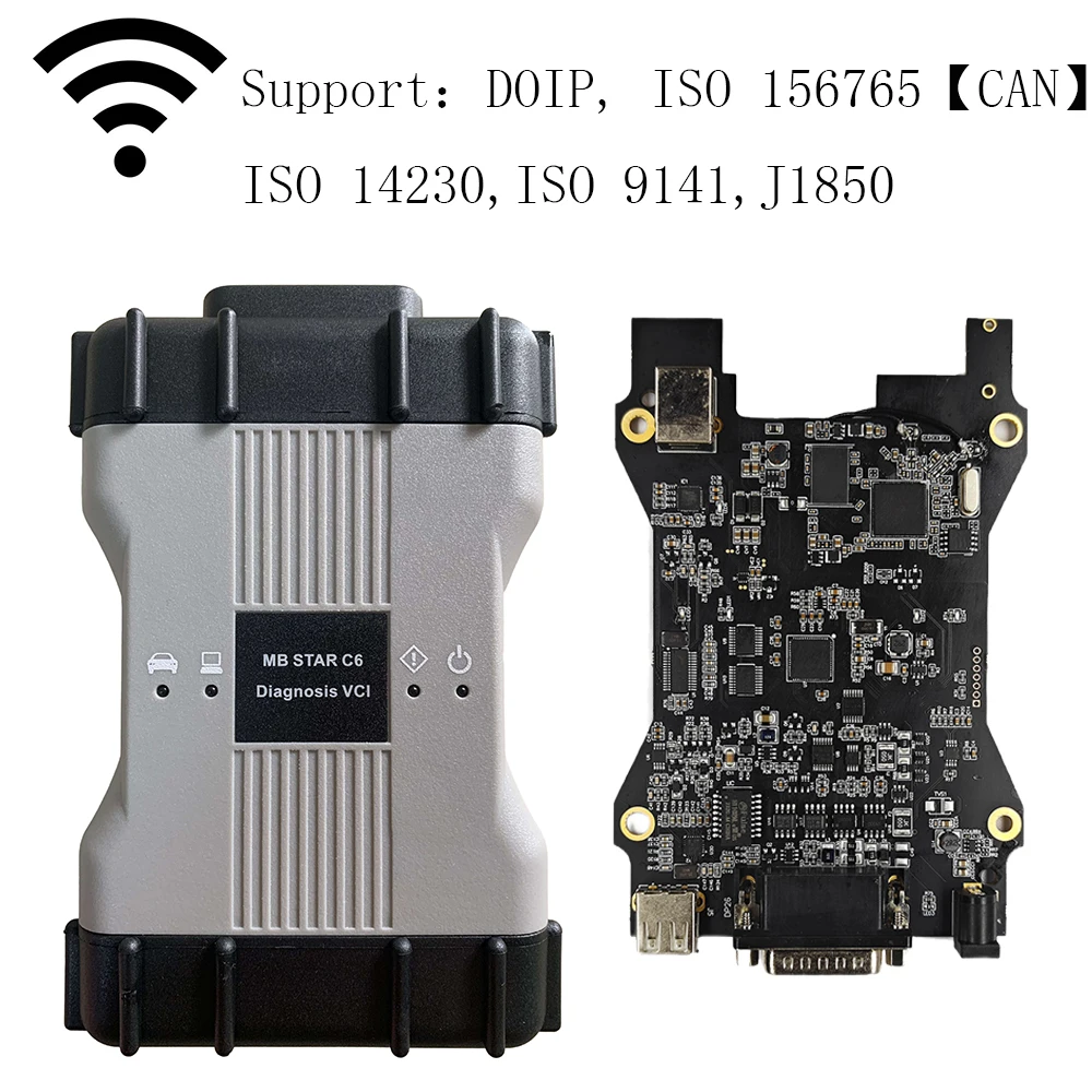 Best Real MB Star C6 Diagnosis VCI Multiplexer With CAN/DOIP Protocol with 2024.03 Software SSD C6 Update MB star C4 C5 C3