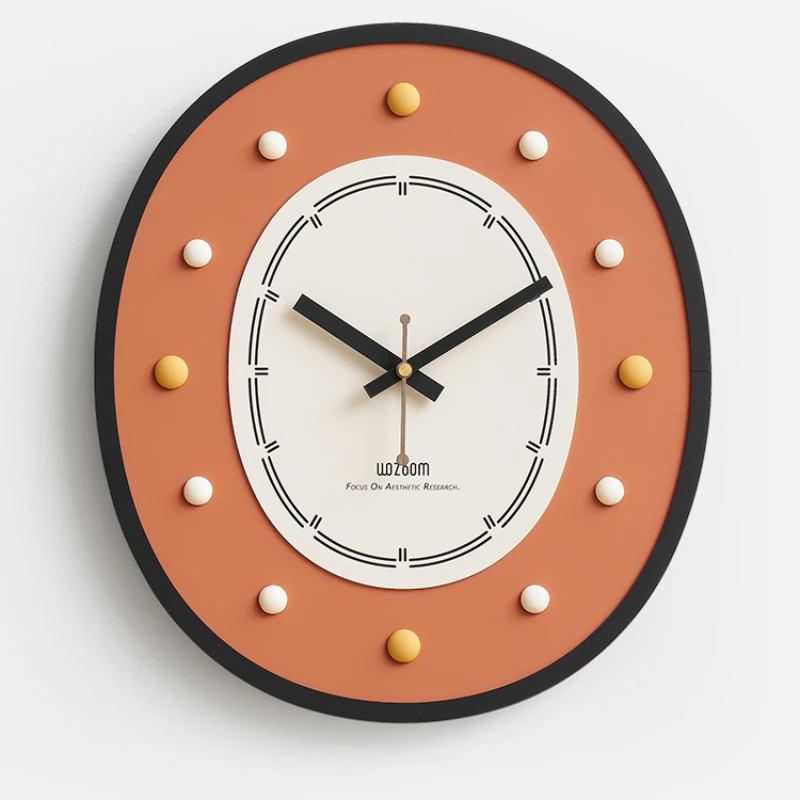 

Punch Free Wall Clock Personalized and Creative Living Room Atmospheric and Minimalist Modern Clock