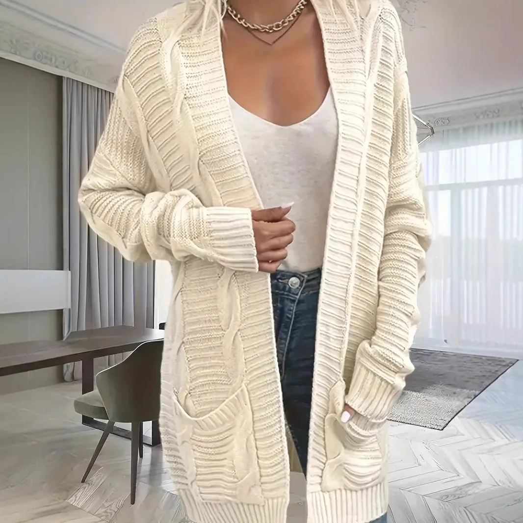 grobstrick cardigan oversize strickmantel