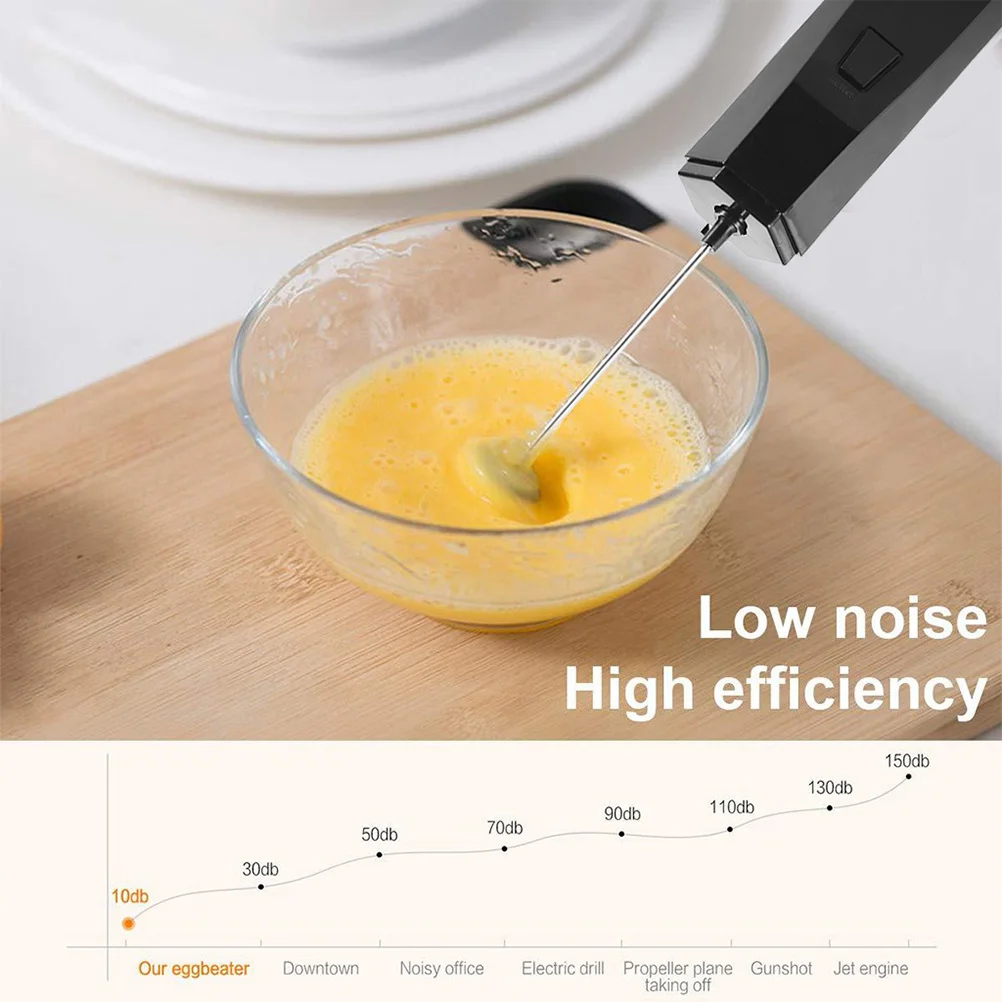 

Kitchen Handheld Electric Whisk Coffee Frother Soup Food Ergonomic Anti Skid Use Baking Tool