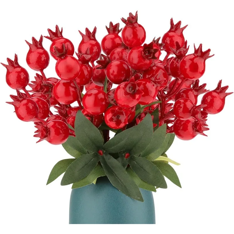 10 قطعة عيد الميلاد رغوة التوت فرع ديكور باقة اصطناعية شجرة عيد الميلاد زخرفة ديكور المنزل السنة الجديدة 2026 لتقوم بها بنفسك هدية نافيداد اكسسوارات