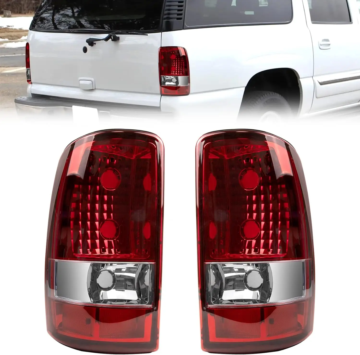 

Car Tail Light For 2000-2006 Chevy Tahoe GMC Yukon XL Suburban 1500 2500 Rear Lamp Brake Taillights for GM2819199 GM2801170