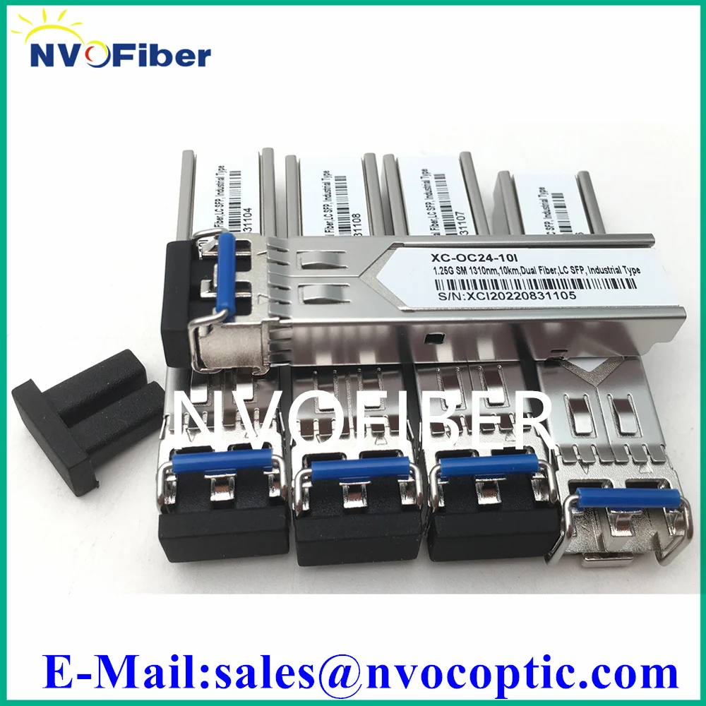 5Pcs 1.25G 2KM 1310nm Dual LC Gigabit Duplex 1000BASE-SFP Multimode Fiber Transceiver SFP Module Compatible with Cisco/Huawei