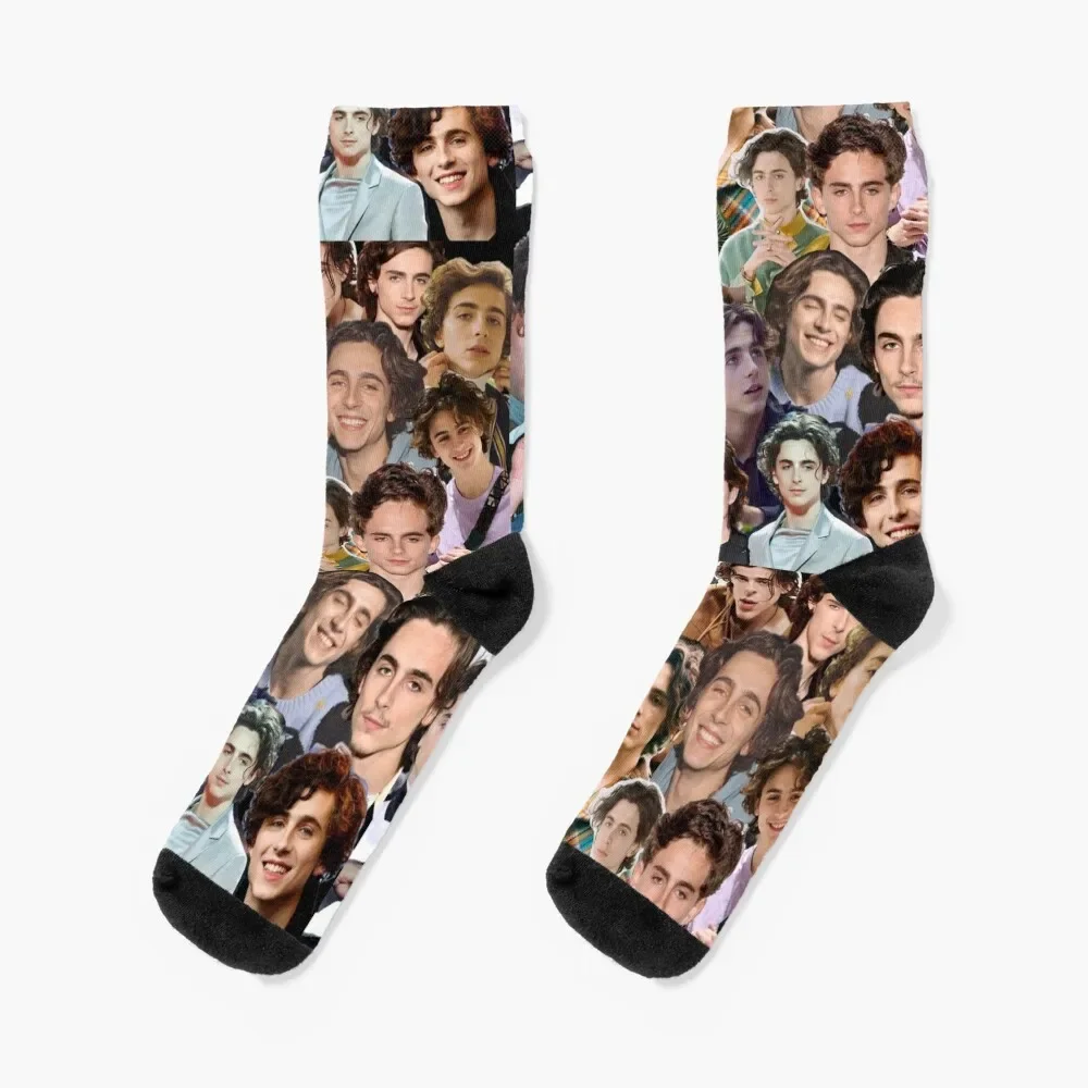 

Timothee Chalamet collage Socks Crossfit loose Boy Child Socks Women's