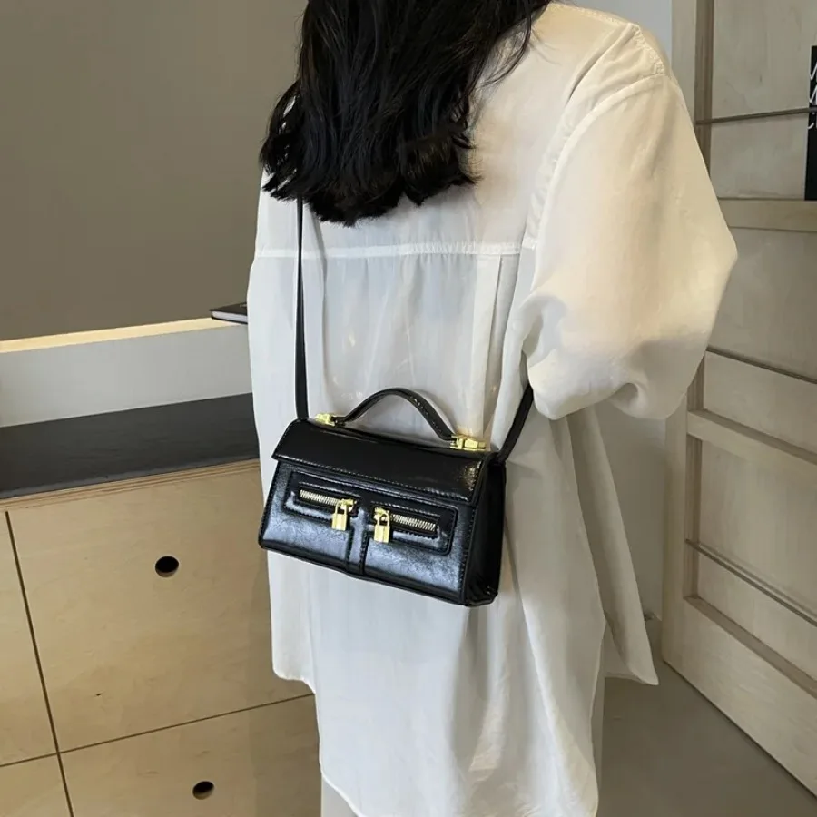 

New fashion niche retro small square bag handheld versatile temperament casual exquisite single shoulder crossbody women's bags